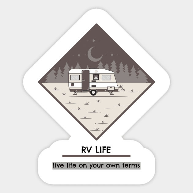 RV LIFE Sticker by Cectees